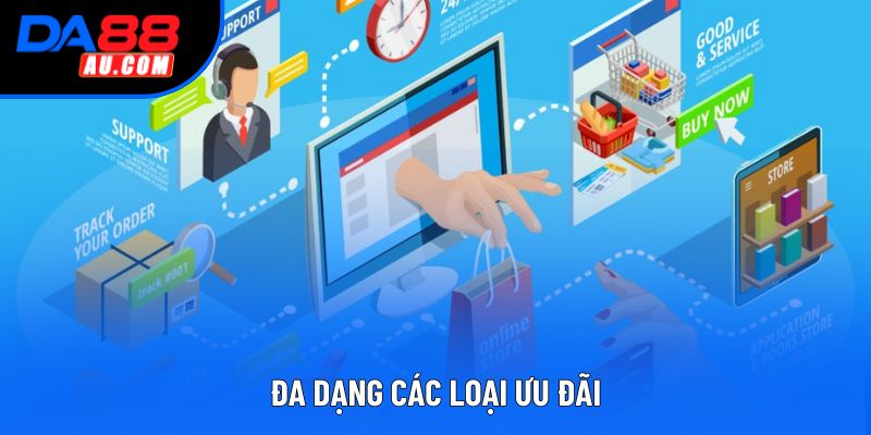 Đa dạng các loại ưu đãi